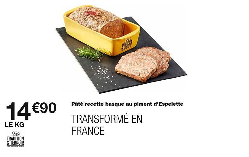 pâté recette basque au piment d'espelette
