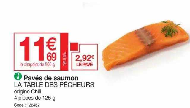 pavés de saumon la table des pêcheurs