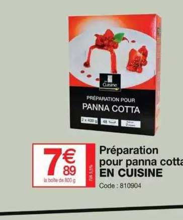 préparation pour panna cotta en cuisine