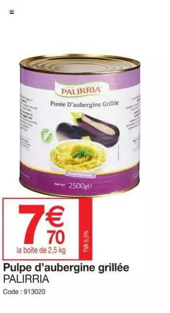 Pulpe D'aubergine Grillée Palirria