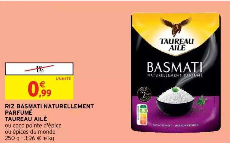 riz basmati naturellement parfumé taureau ailé