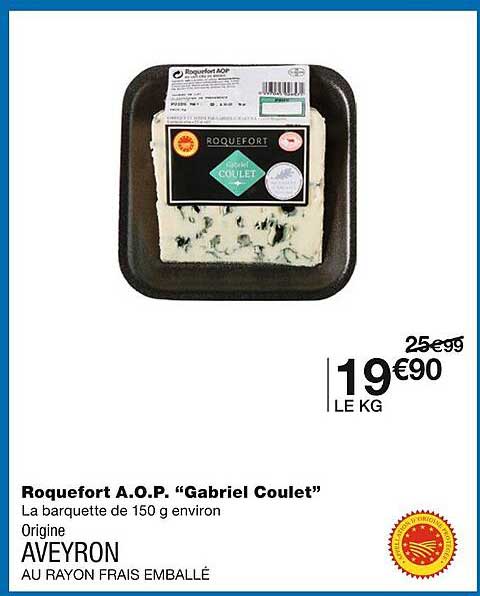 roquefort a.o.p. gabriel coulet