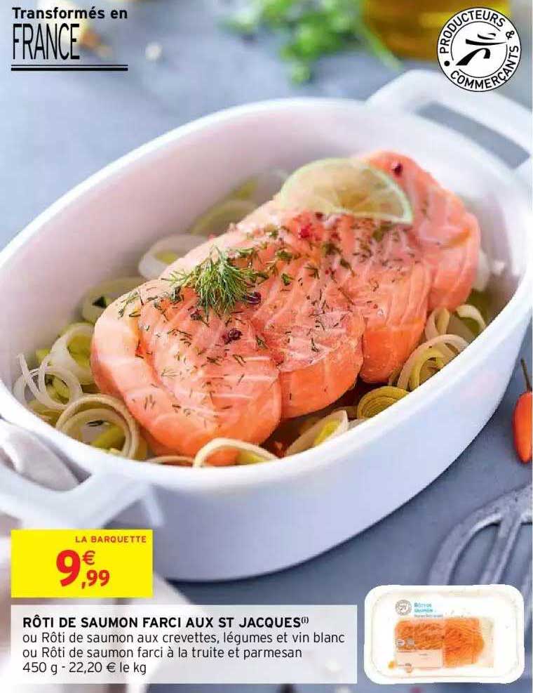 rôti de saumon farci aux st jacques