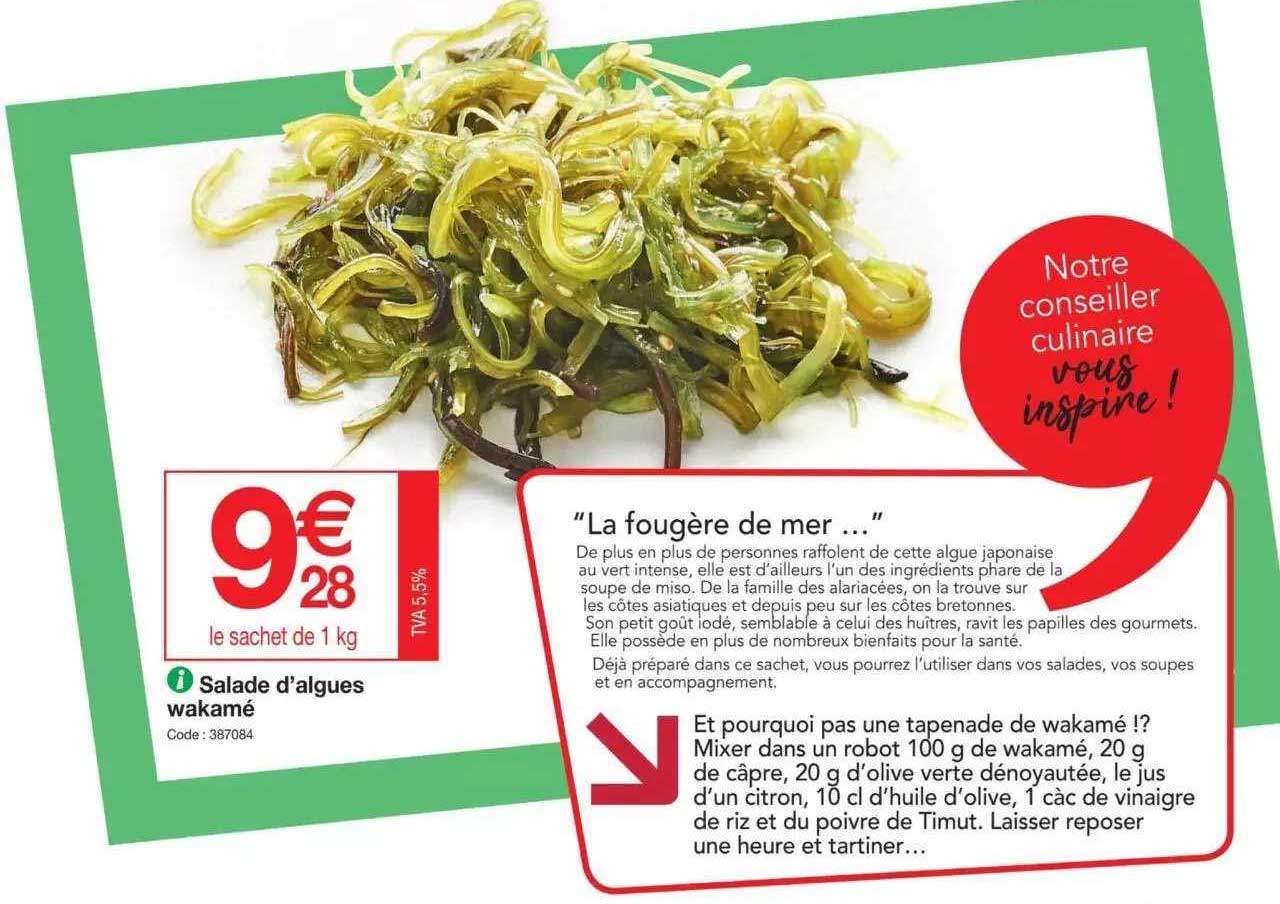 salade d'algues wakamé