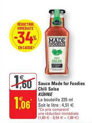 sauce made for foodies chili salsa kühne