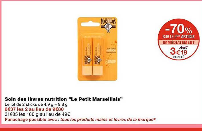 Soin Des Lèvres Nutrition Le Petit Marseillais