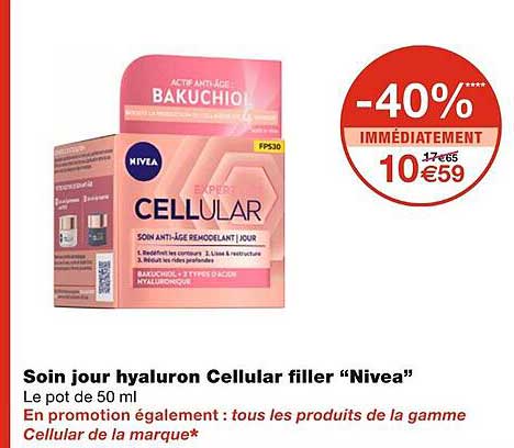 soin jour hyaluron cellular filler nivea