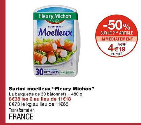 surimi moelleux fleury michon