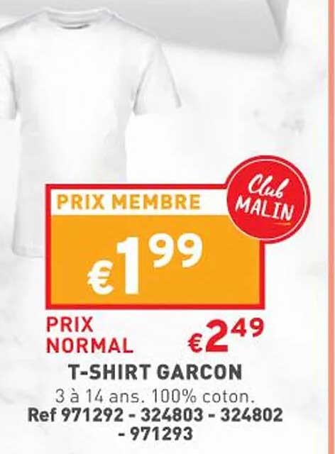 t-shirt garcon