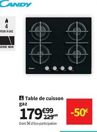 Table De Cuisson Gaz Candy