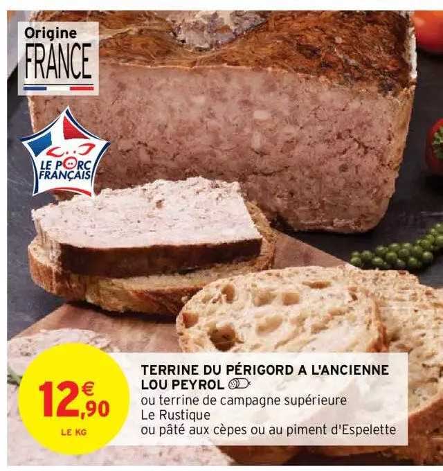 terrine du périgord à l'ancienne lou peyrol