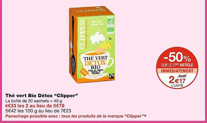 Thé Vert Bio Détox Clipper
