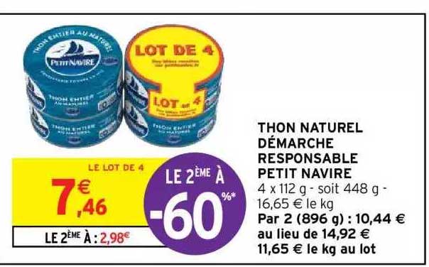 Thon Naturel Démarche Responsable Petit Navire