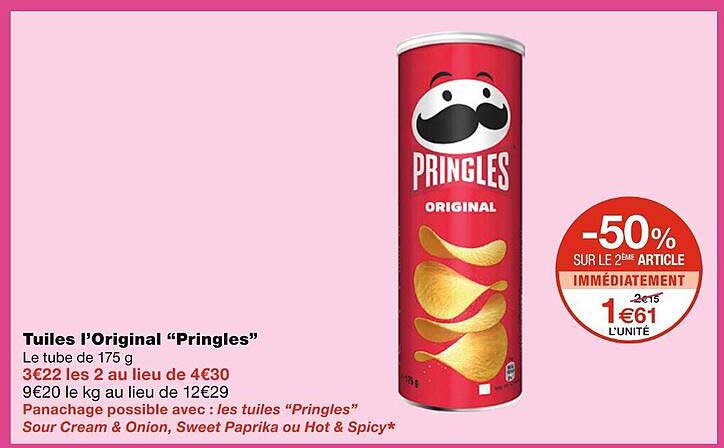 Tuiles L'original Pringles