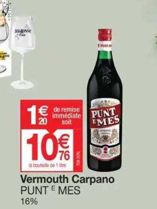 vermouth carpano punt e mes