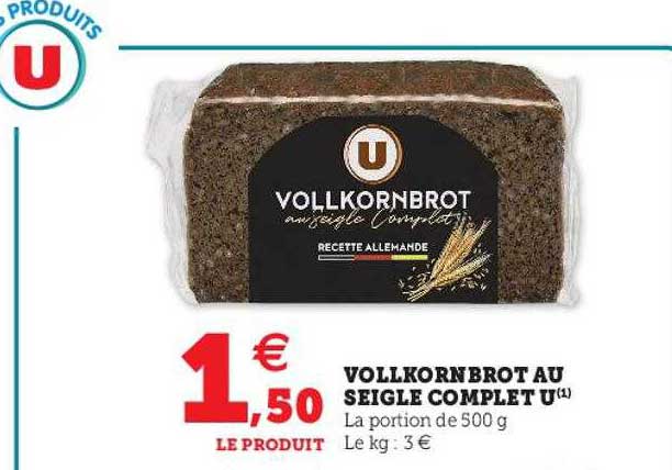 vollkornbrot au seigle complet u