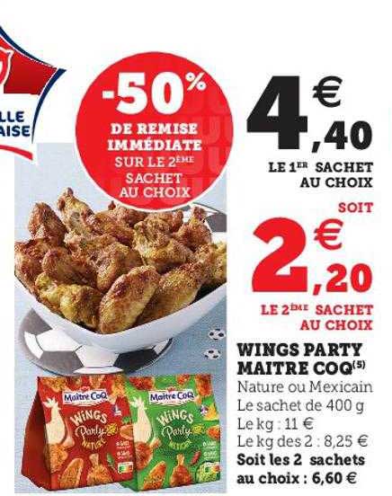 wings party maître coq