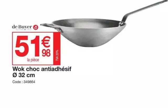 wok choc antiadhésif ø 32 cm