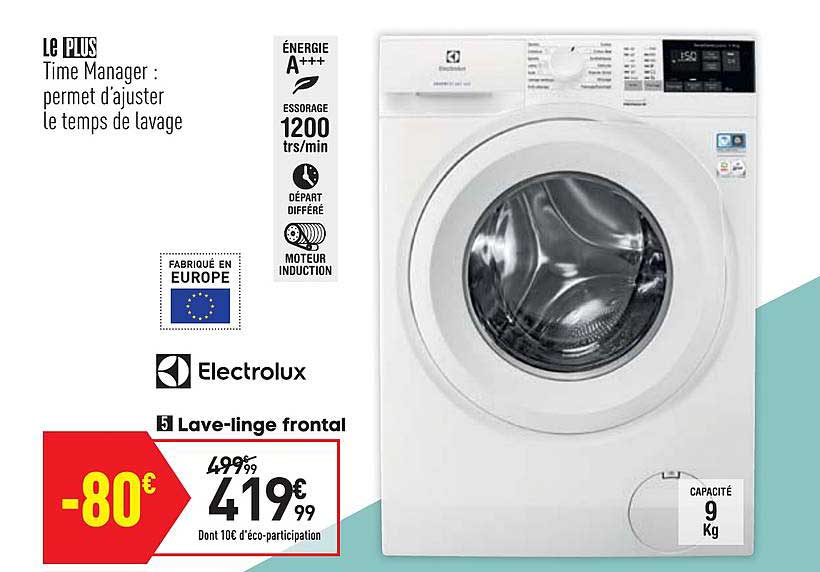 lave linge frontal electrolux