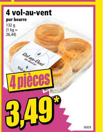 4 vol au vent pur beurre