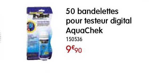 50 bandelettes pour testeur digital aquachek