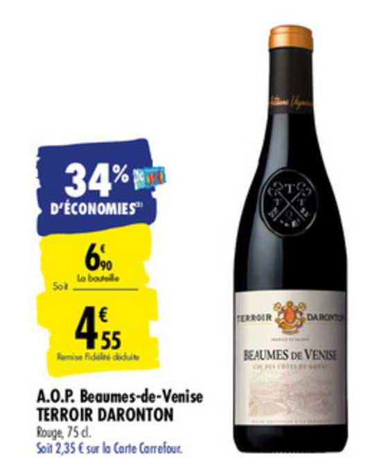 a.o.p. beaumes de venise terroir daronton