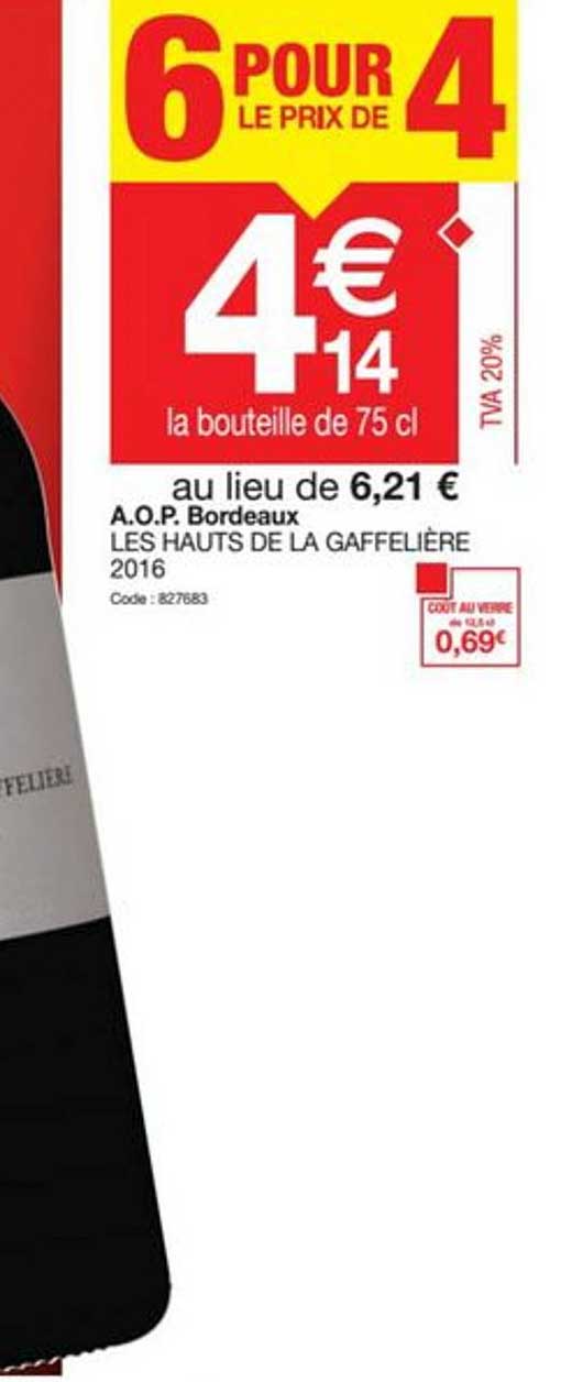 a.o.p. bordeaux les hauts de la gaffelière 2016