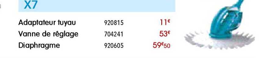 adaptateur tuyau vanne de réglage diaphragme