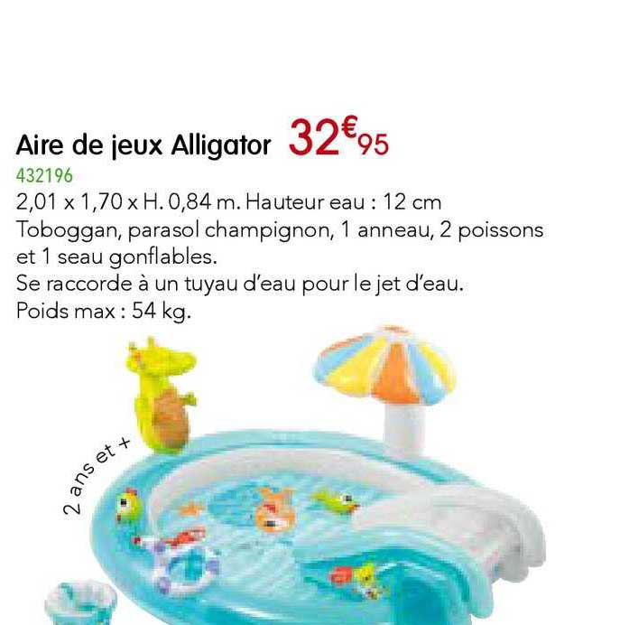 aire de jeux alligator