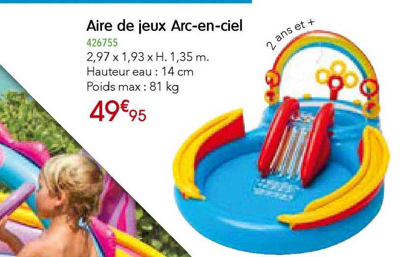 aire de jeux arc en ciel