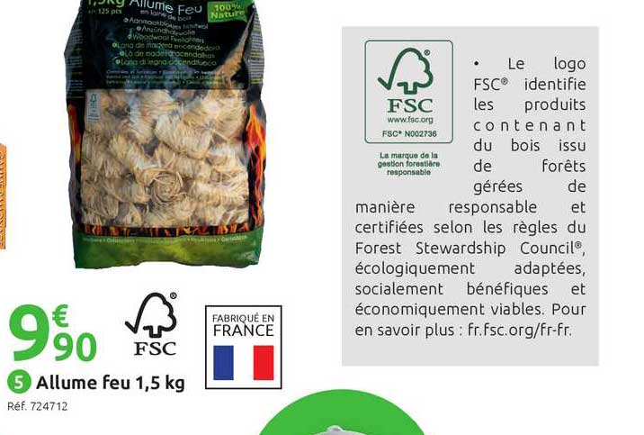 allume feu 1.5 kg