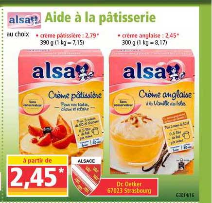 Alsa Aide à La Pâtisserie