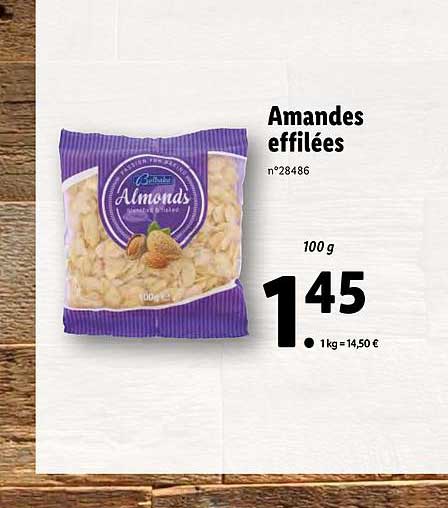 amandes effilées