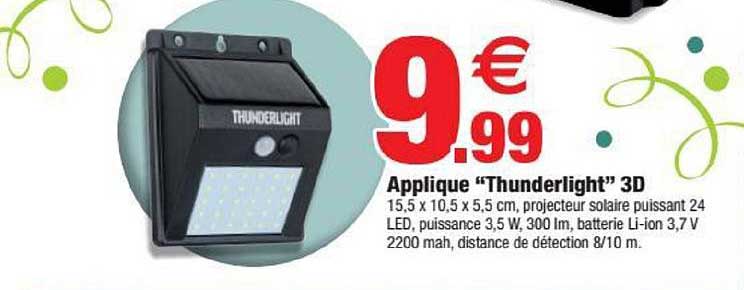 Applique Thunderlight 3d