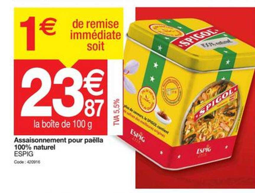 assaisonnement pour paëlla 100% naturel espig