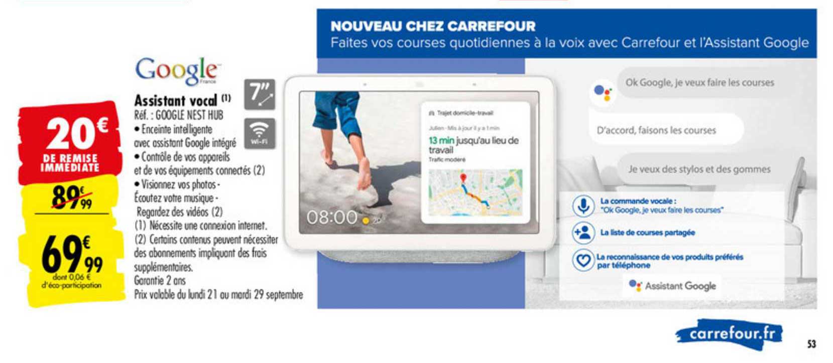 assistant vocal google france