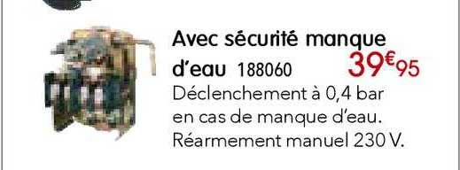 avec sécurité manque d'eau