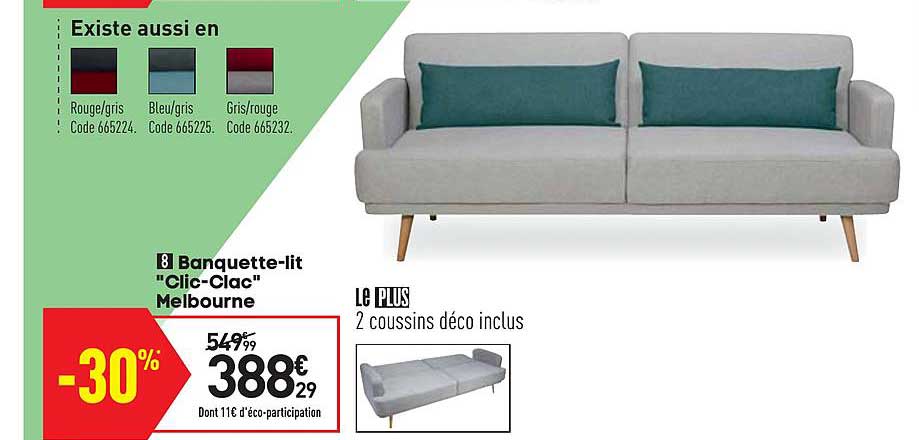 banquette lit clic clac melbourne