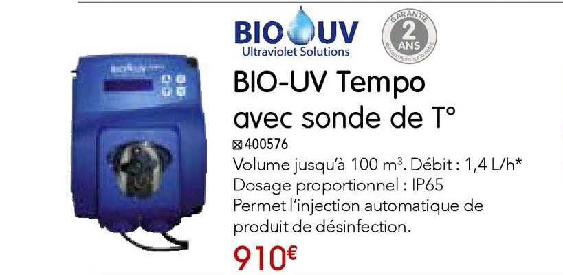 bio uv tempo avec sonde de t°