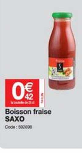Boisson Fraise Saxo