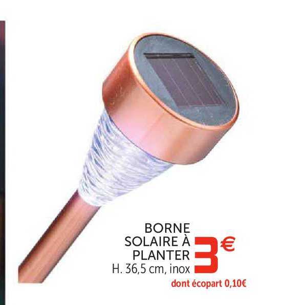 borne solaire à planter