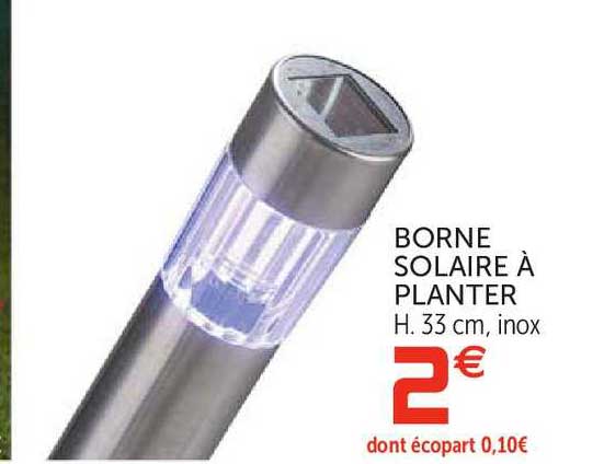 borne solaire à planter