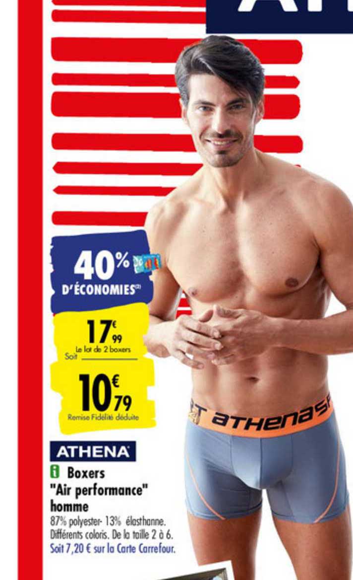 boxers air perfomance homme athena