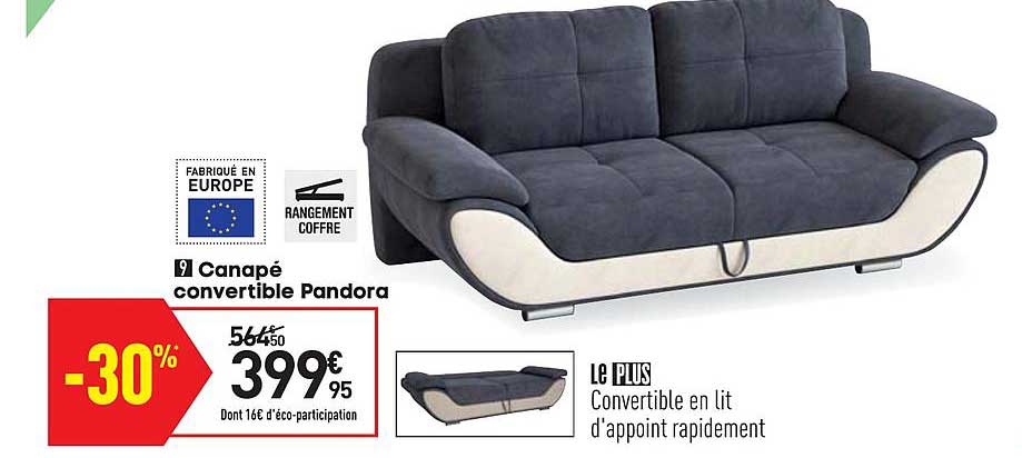canapé convertible pandora