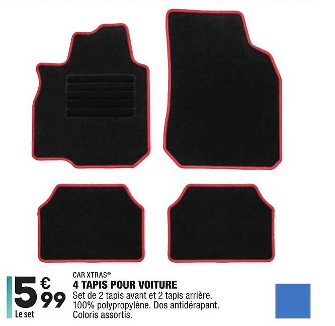 car xtras 4 tapis pour voiture