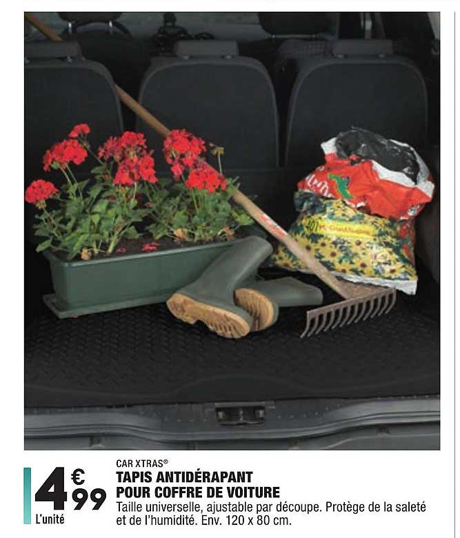 car xtras tapis antidérapant pour coffre de voiture