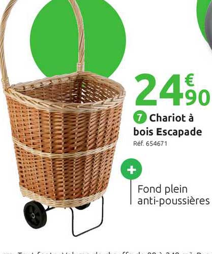 chariot à bois escapade