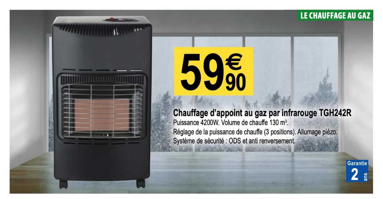 Chauffage D'appoint Au Gaz Par Infrarouge Tgh242r