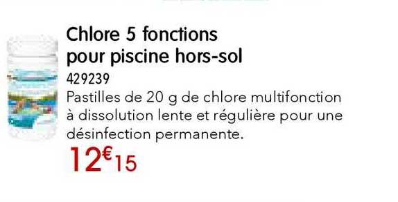 chlore 5 fonctions pour piscine hors sol