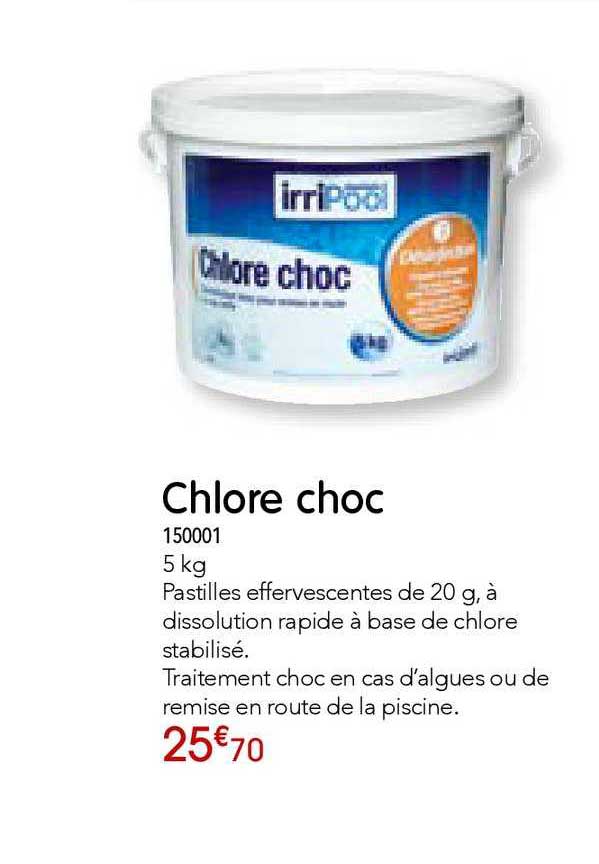chlore choc irripool